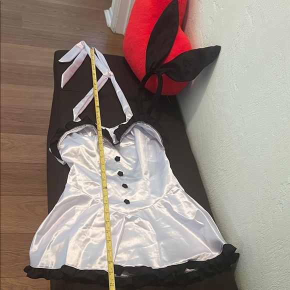 #1577** Bunny Costume with Ears - Black and White - Picture 5 of 9